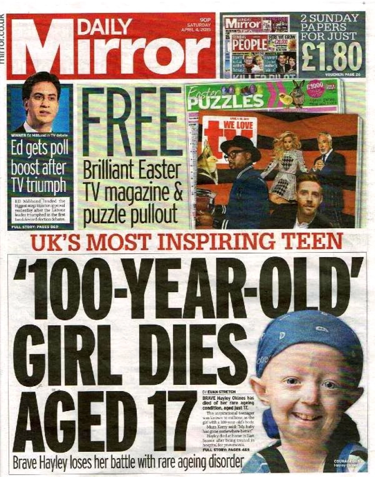 Vücudu 100 Yaşında Olan Kız 17 Yaşında Öldü