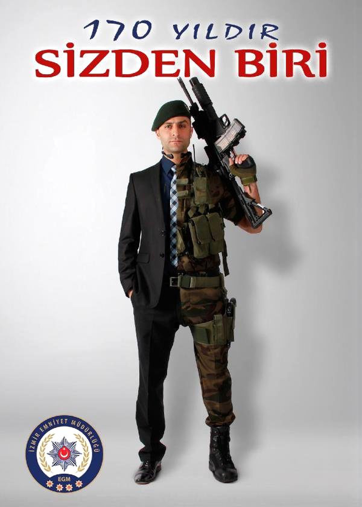İzmir Emniyeti\'nin 170\'inci Yılda \'İçinizden Biriyiz\' Afişleri