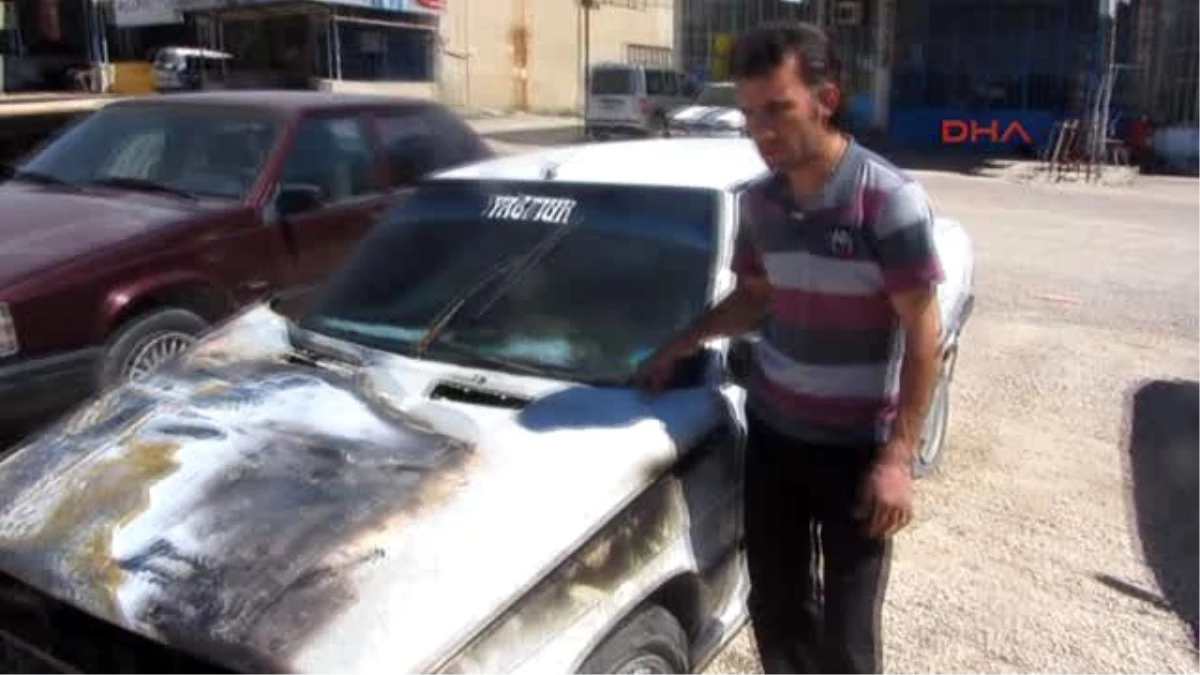 Karaman Alev Topuna Dönen Otomobilinden Canını Zor Kurtardı