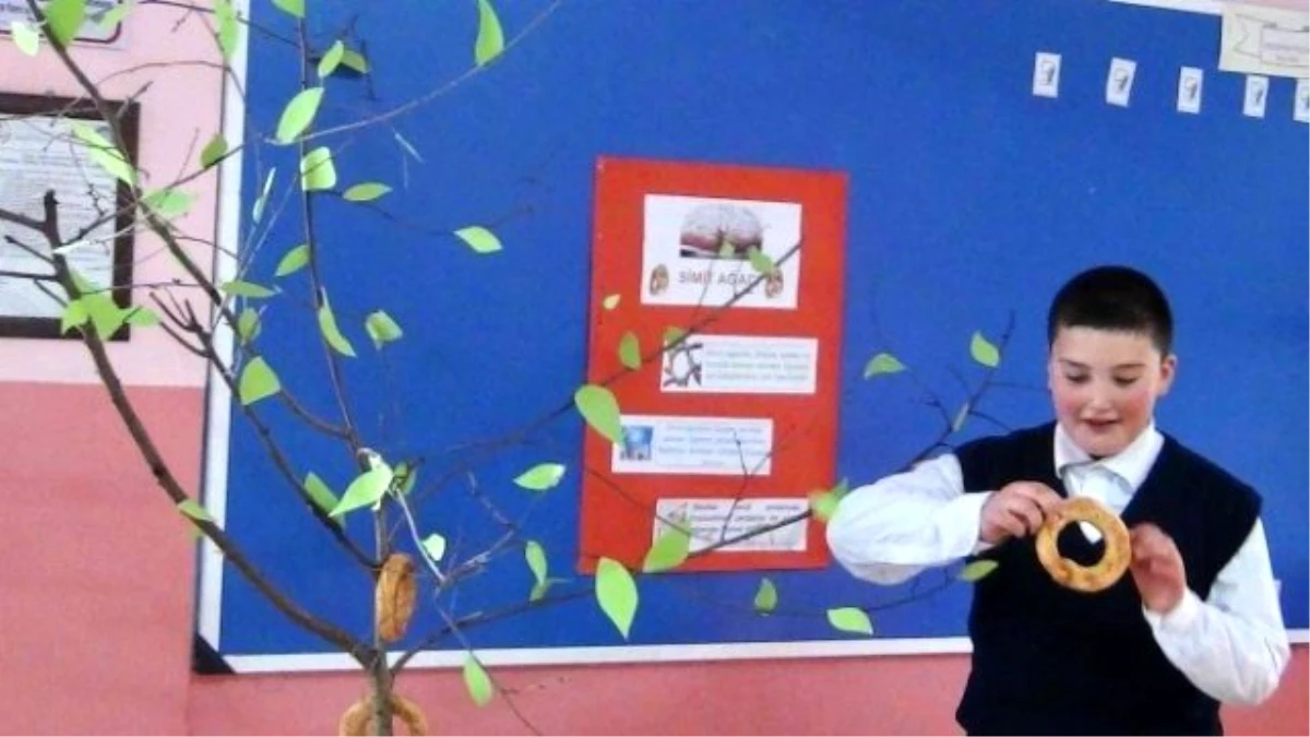 Köy Okulunda \'Ağaçta Simit\' Uygulaması