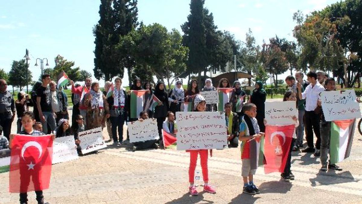 Mersin\'de Yermuk Kampı Protestosu