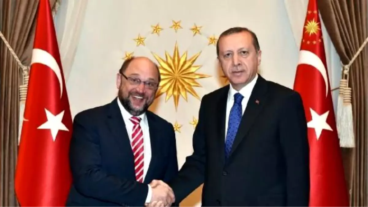 Avrupa Parlamentosu Başkanı Schulz Cumhurbaşkanlığı Sarayı\'nda