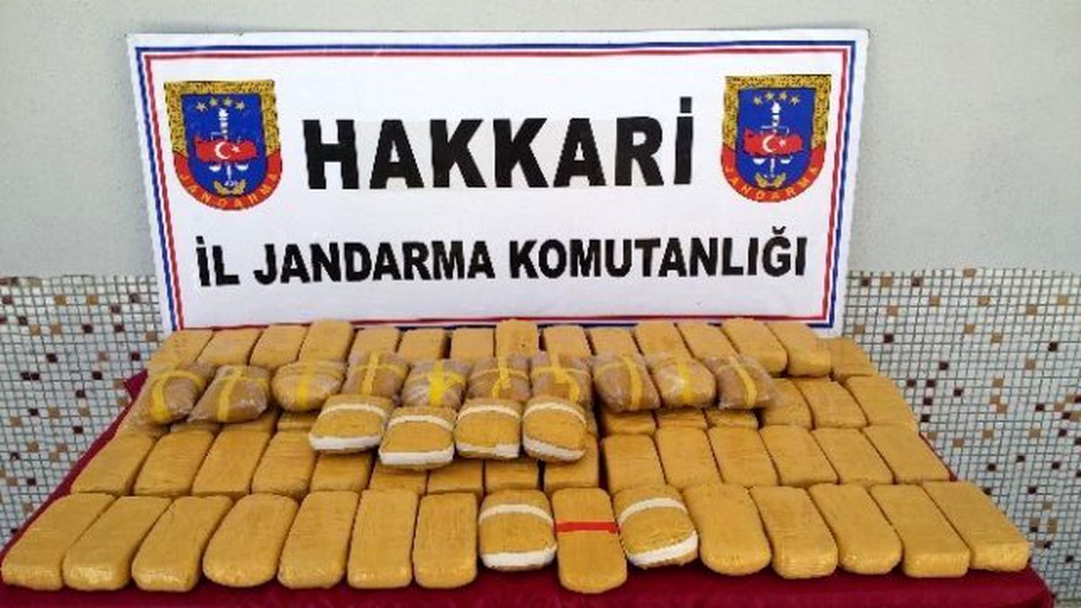 Hakkâri de 45 Kilo Eroin Ele Geçirildi