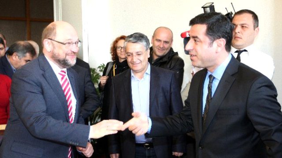 Selahattin Demirtaş Avrupa Parlamentosu Başkanı Schulz ile Görüştü