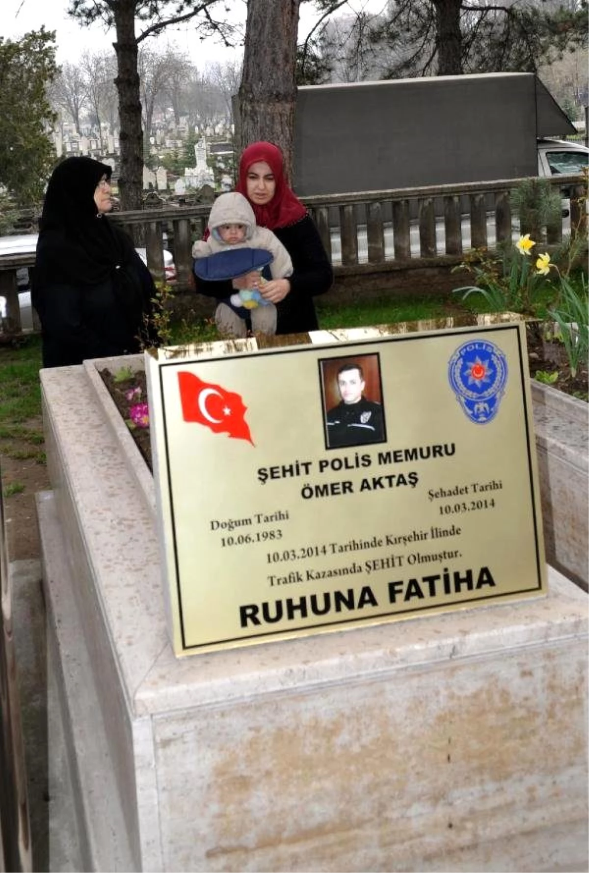 Kayseri\'de Şehit Polisin 5 Aylık Oğlu da Törene Katıldı
