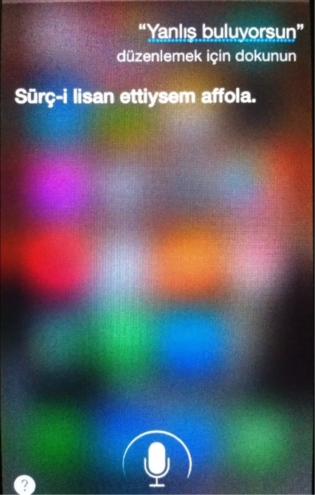 Siri\'de "Sürç-i Lisan" Geyiği