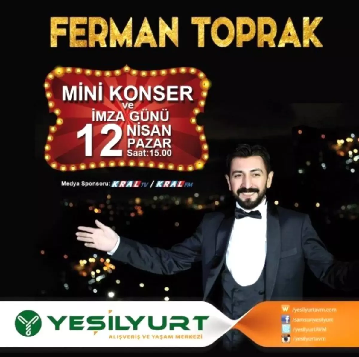 Yeşilyurt Avm\'de Ferman Toprak İmza Günü ve Mini Konseri