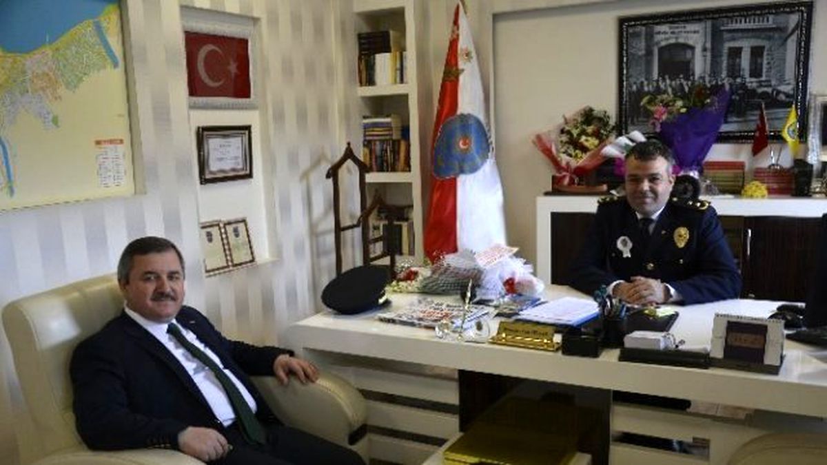 Başkan Anlayan\'dan İlçe Emniyet Müdürlüğü\'ne Ziyaret