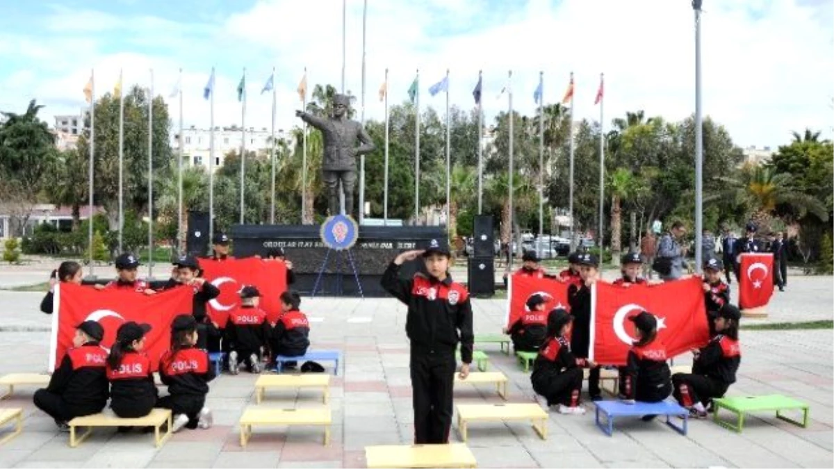Erdemli\'de Türk Polis Teşkilatı\'nın Kuruluş Yıl Dönümü Kutlamaları