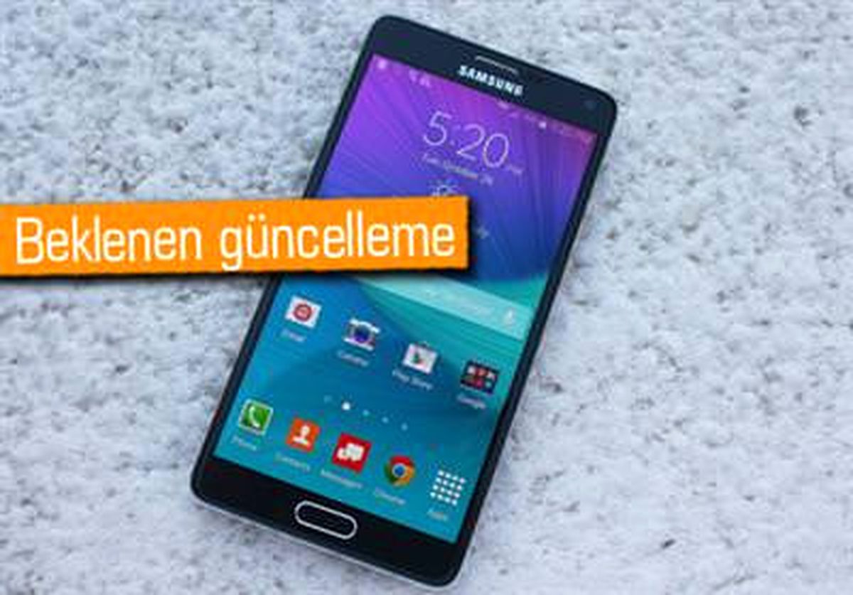Galaxy Note 4 İçin Lollipop Ülkemizde de Dağıtılmaya Başladı