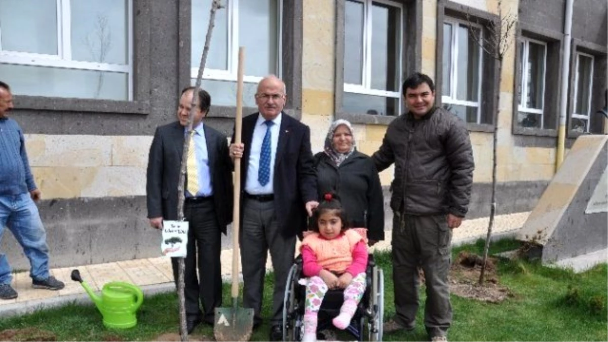 Kaymakam Balcı ve Belediye Başkanı Yıldız Öğrencilerle Fidan Dikti