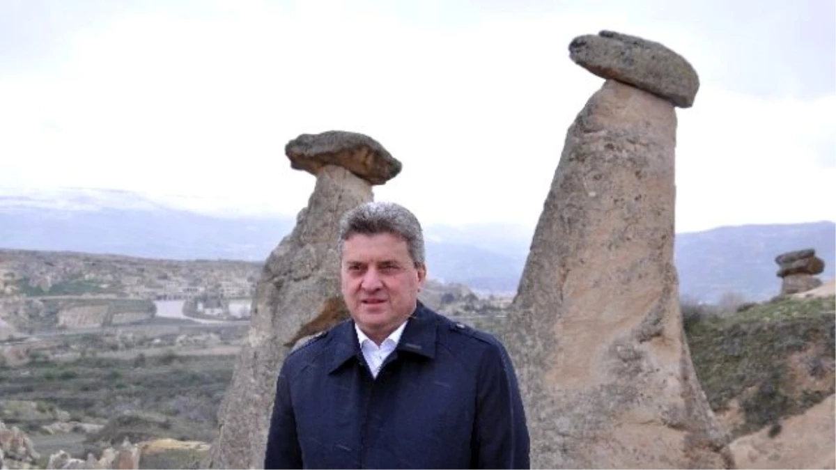 Makedonya Cumhurbaşkanı İvanov Peribacalarını Gezdi