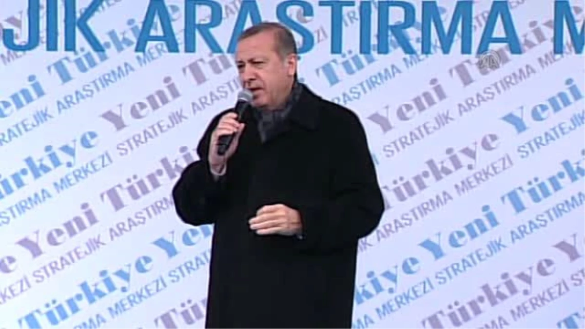 Yeni Türkiye Stratejik Araştırma Merkezi\'nin Açılış Töreni - Erdoğan (2)