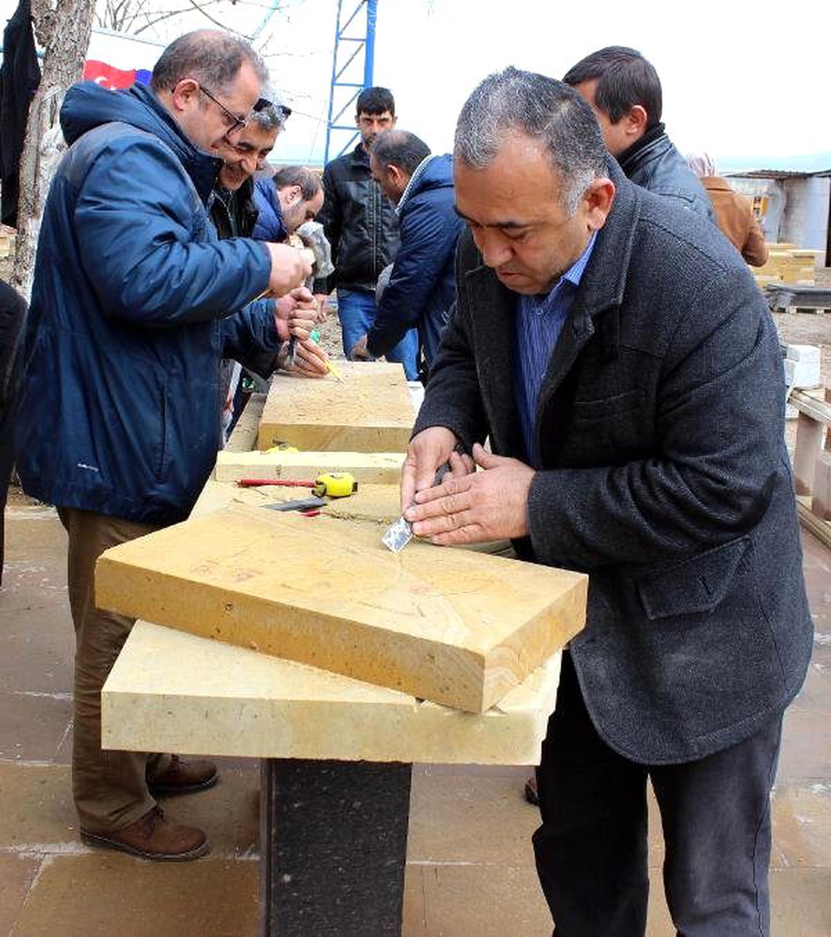 AB Destekli Taş İşçiliği Projenin Eğitimleri Başladı