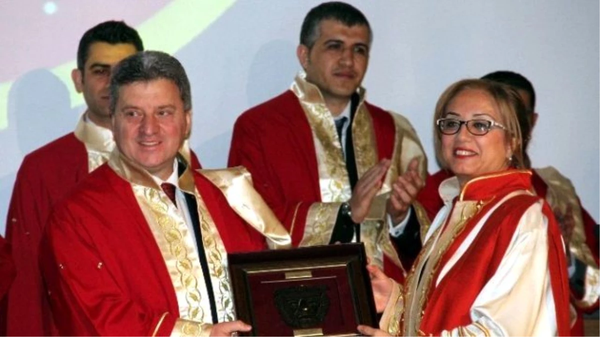 Makedonya Cumhurbaşkanı\'na Nevşehir\'de Fahri Doktora Unvanı
