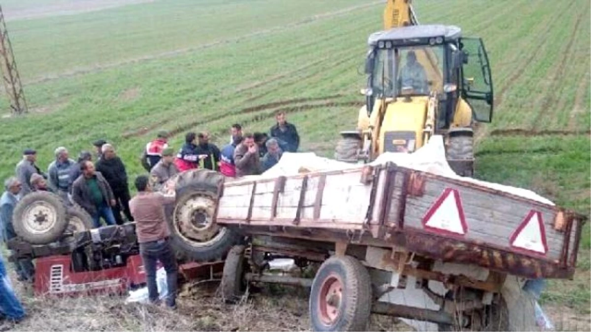 Traktörün Altında Kalan Çiftçi Ağır Yaralandı