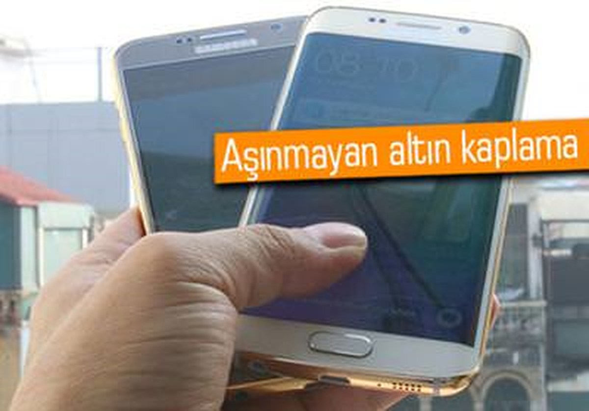 24k Altın Kaplamalı Galaxy S6 ve S6 Edge