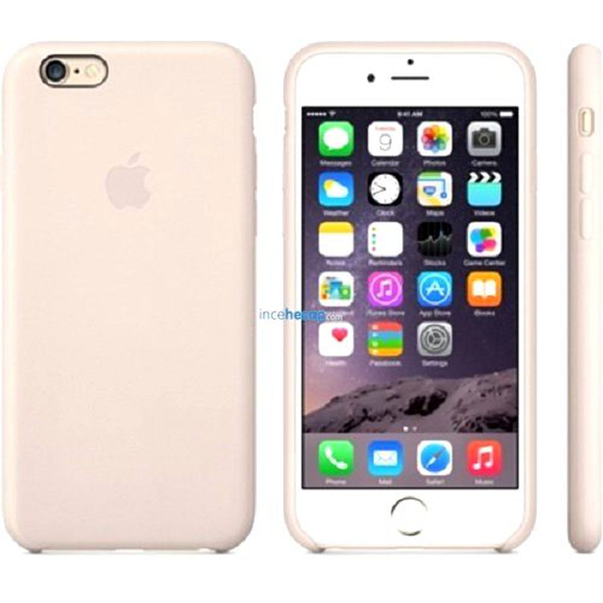 Apple İphone 6 Deri Case Açık Pembe (Mgr52zm/a)