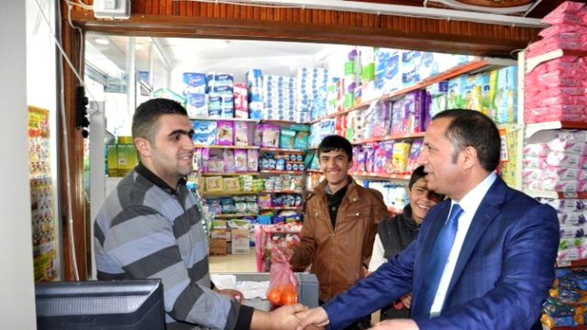 Başkanlar Toltar, Esnafı Ziyaret Etti