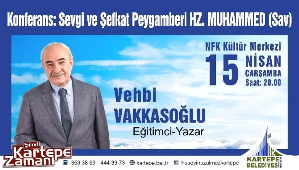 Eğitimci Yazar Vehbi Vakkasoğlu Kartepe\'ye Geliyor