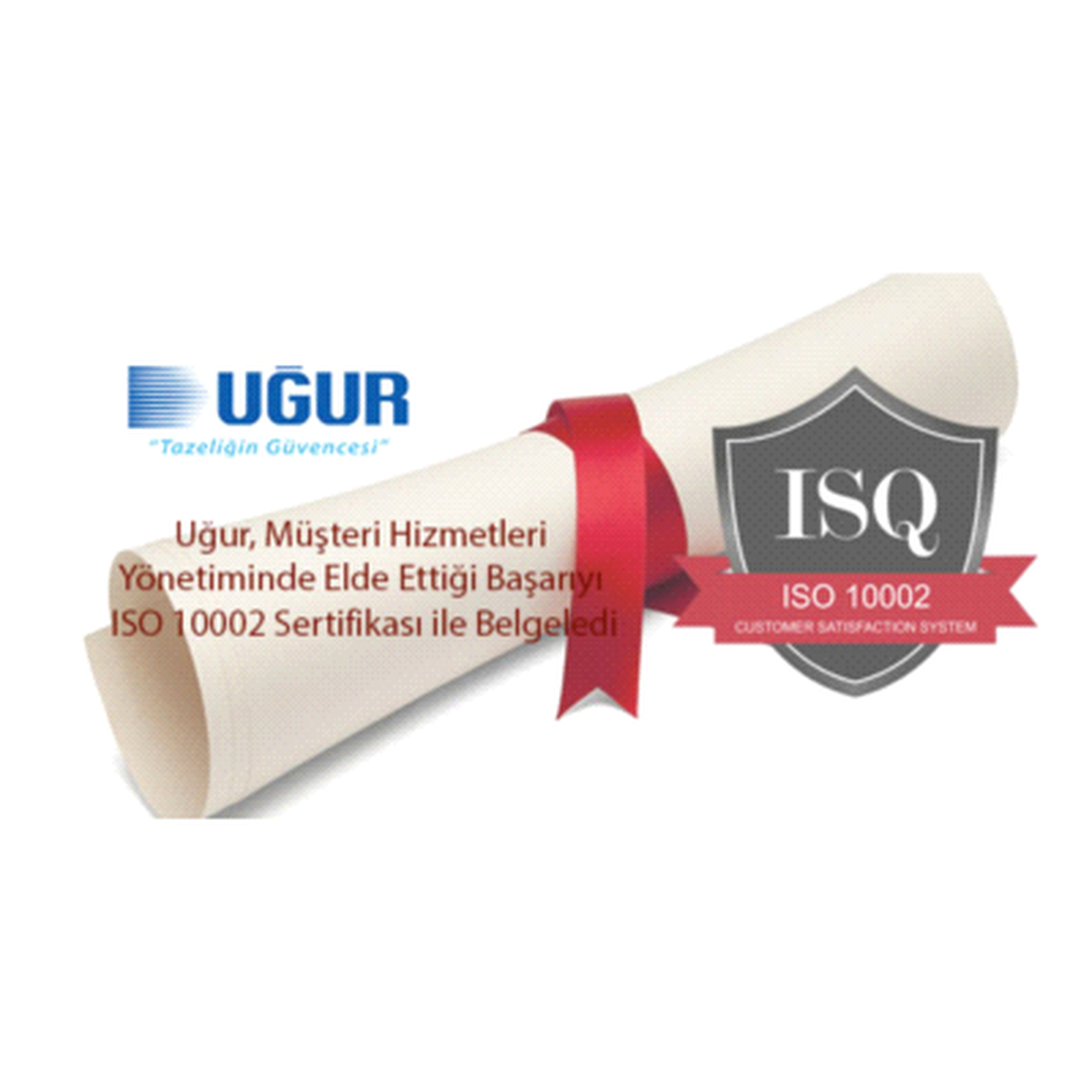 Uğur, Müşteri Hizmetleri Yönetiminde Elde Ettiği Başarıyı Iso 10002 Sertifikası ile Belgeledi