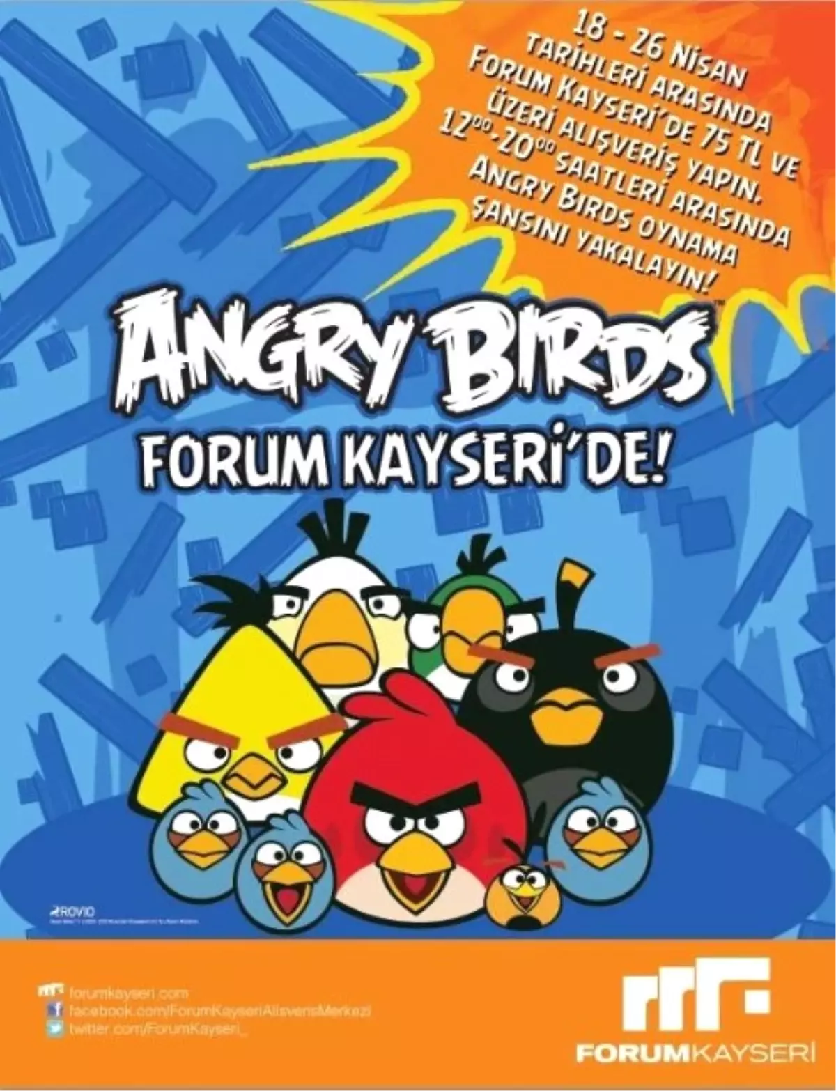 Dünyanın En Popüler Kuşları Angry Brids Anadolu\'da İlk Kez Forum Kayseri\'de