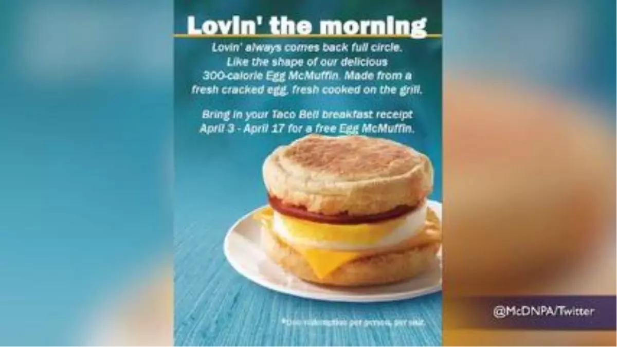 Taco Bell Receipt Will Get You Free Breakfast At Mcdonald\'s