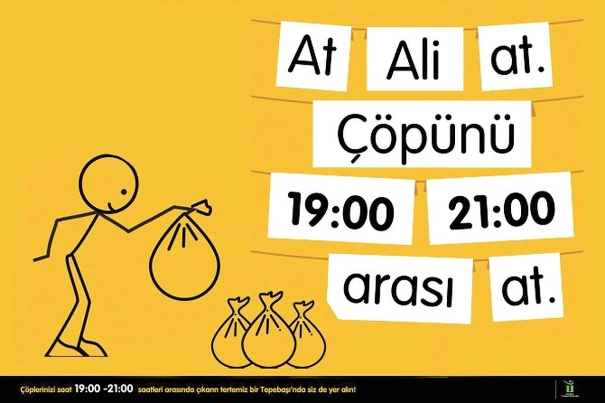 Tepebaşı\'nda Çöp Çıkarma Saatleri Uyarısı