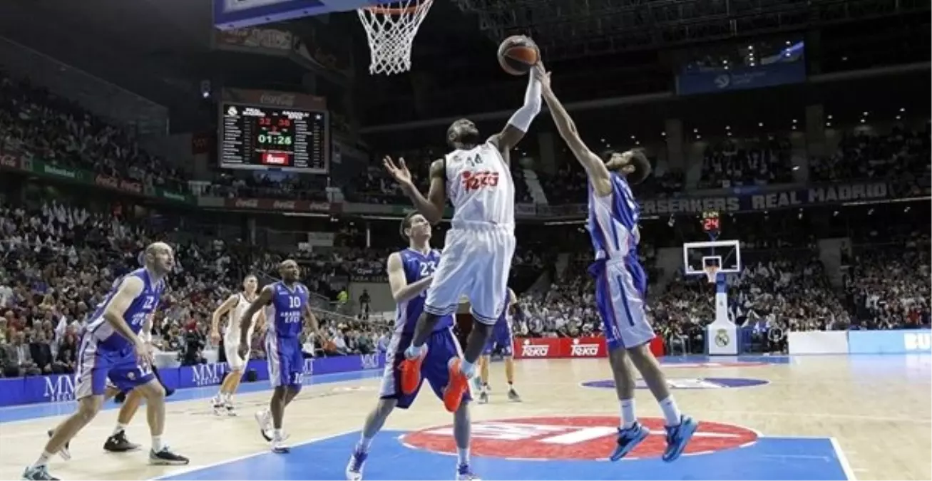 Anadolu Efes, Real Madrid\'e 80-71 Yenildi