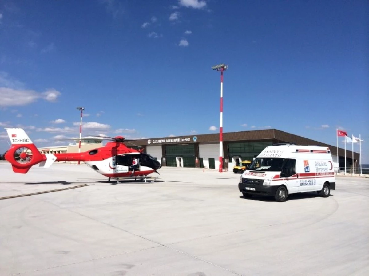 Helikopter Ambulans, Kastamonu\'ya Minik Bebek İçin Geldi
