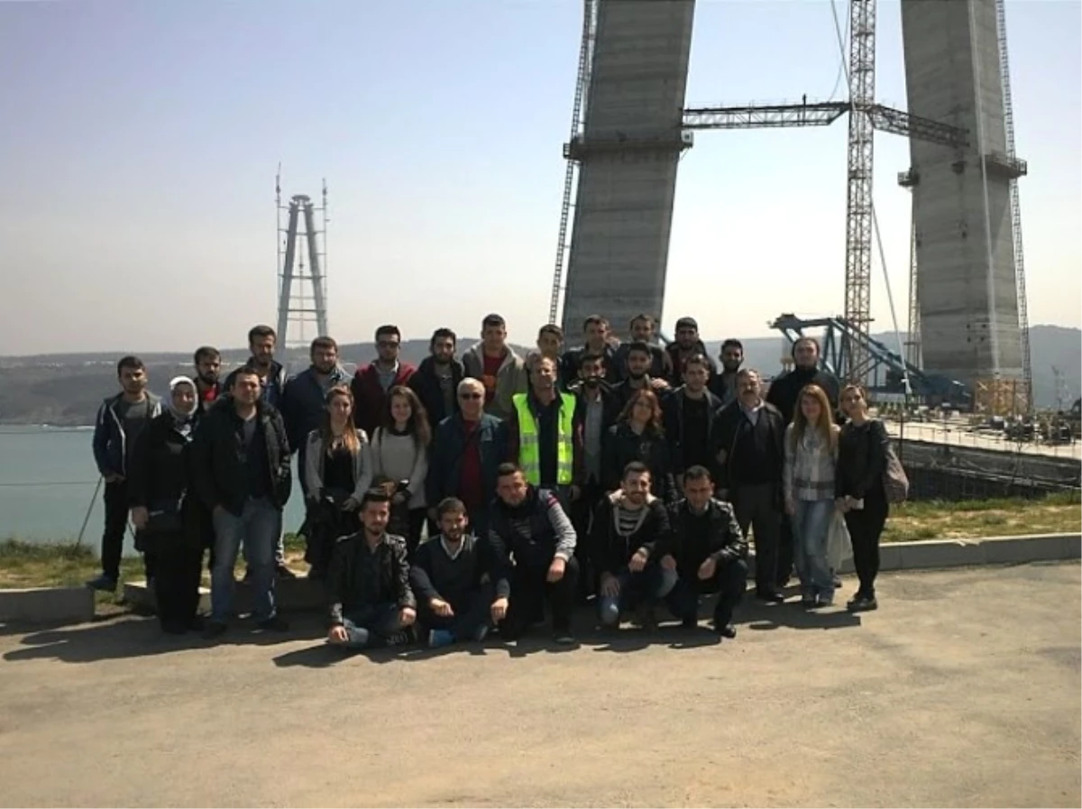 İnşaat Teknolojisi Öğrencilerden Yavuz Sultan Selim Köprüsü\'ne Teknik Gezi