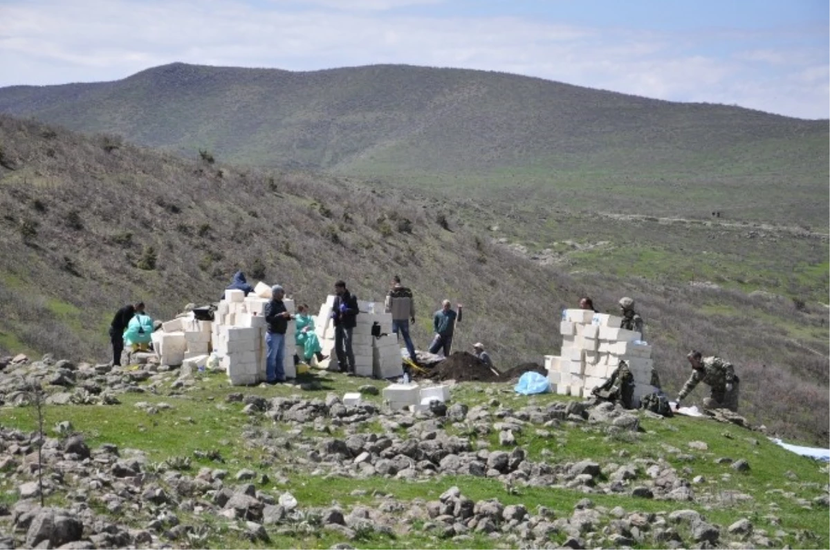 Tunceli\'deki Kazıda 10 Kafatası, Yüzlerce Kemik ve Muhtar Mührü Bulundu