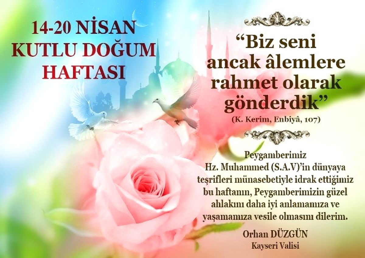 Vali Orhan Düzgün\'ün \'Kutlu Doğum Haftası Mesajı\'