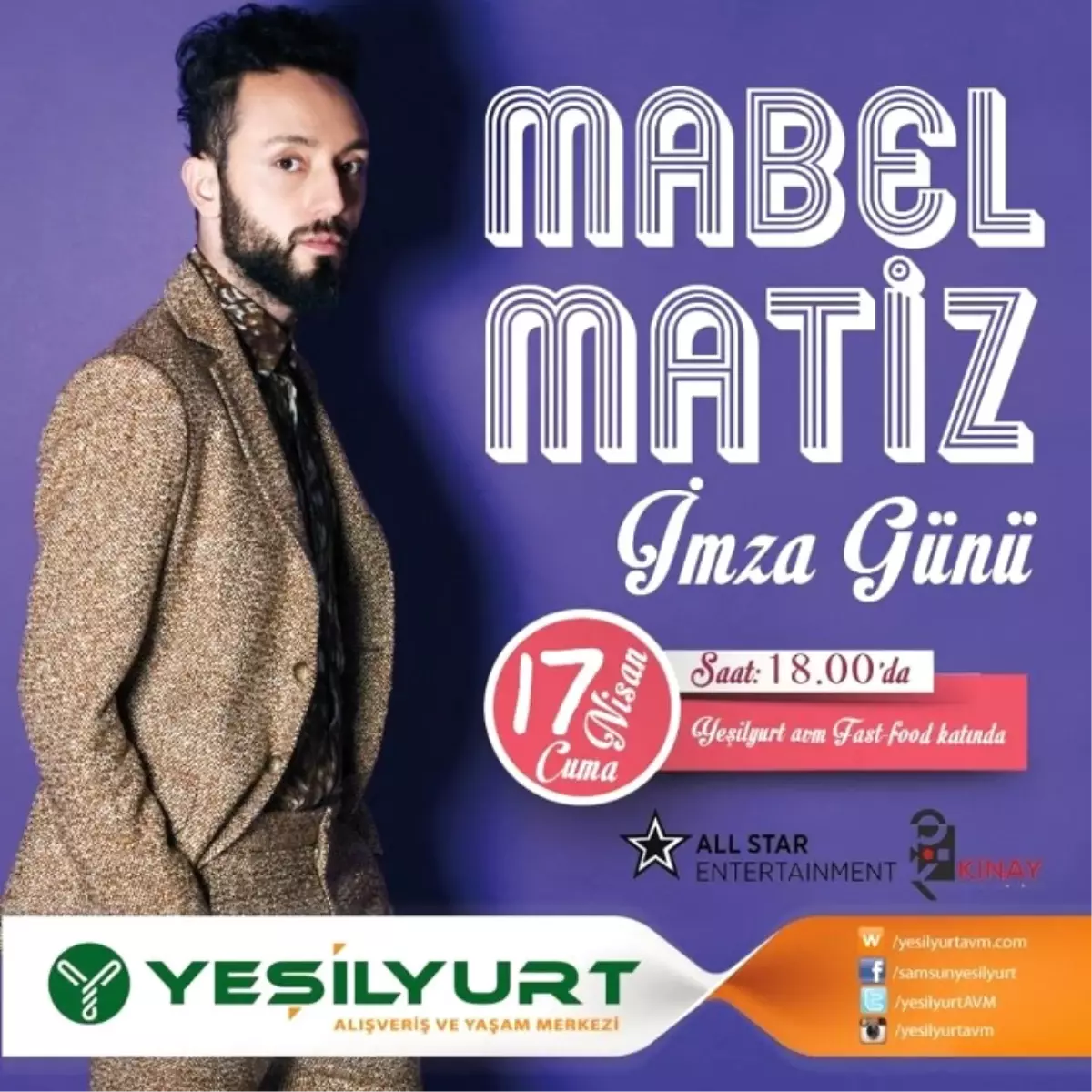 Yeşilyurt Avm\'de Mabel Matiz İmza Günü