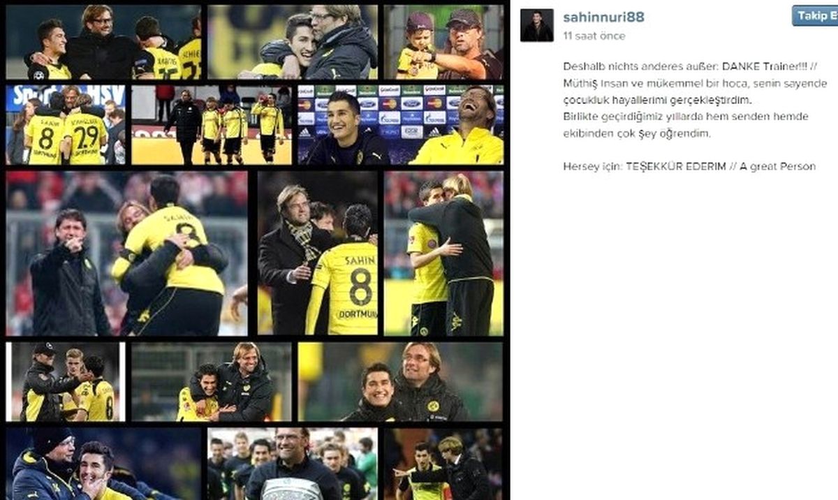 Nuri\'den Klopp\'a Duygusal Veda