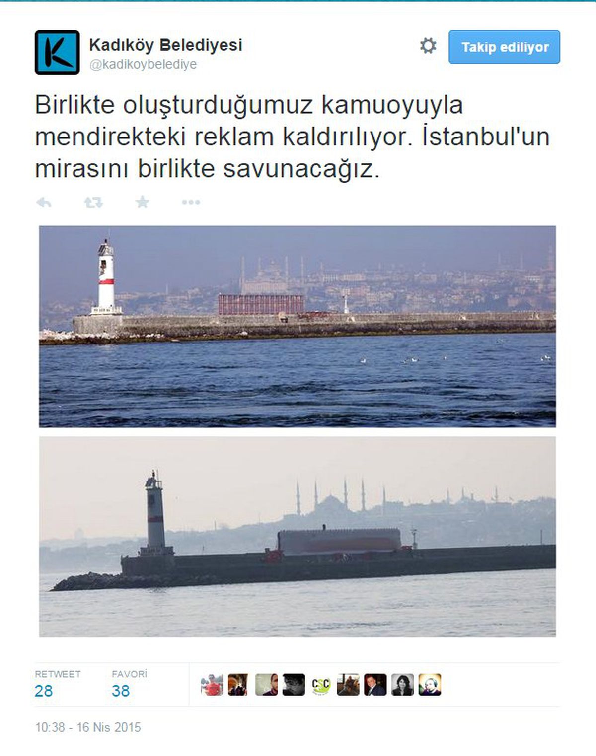 Sosyal Tepki Reklam Panosunu Söktürdü