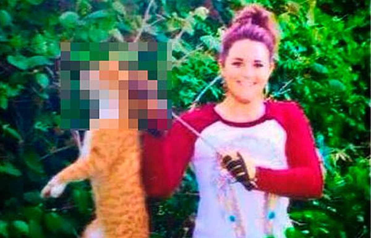 Kafasından Okla Vurduğu Kediyle Poz Veren Veteriner İşinden Oldu