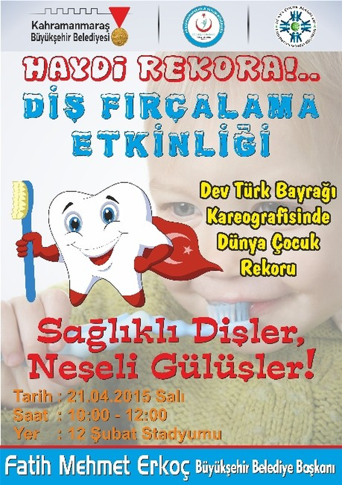 Binlerce Çocukla Diş Fırçalama Rekoru