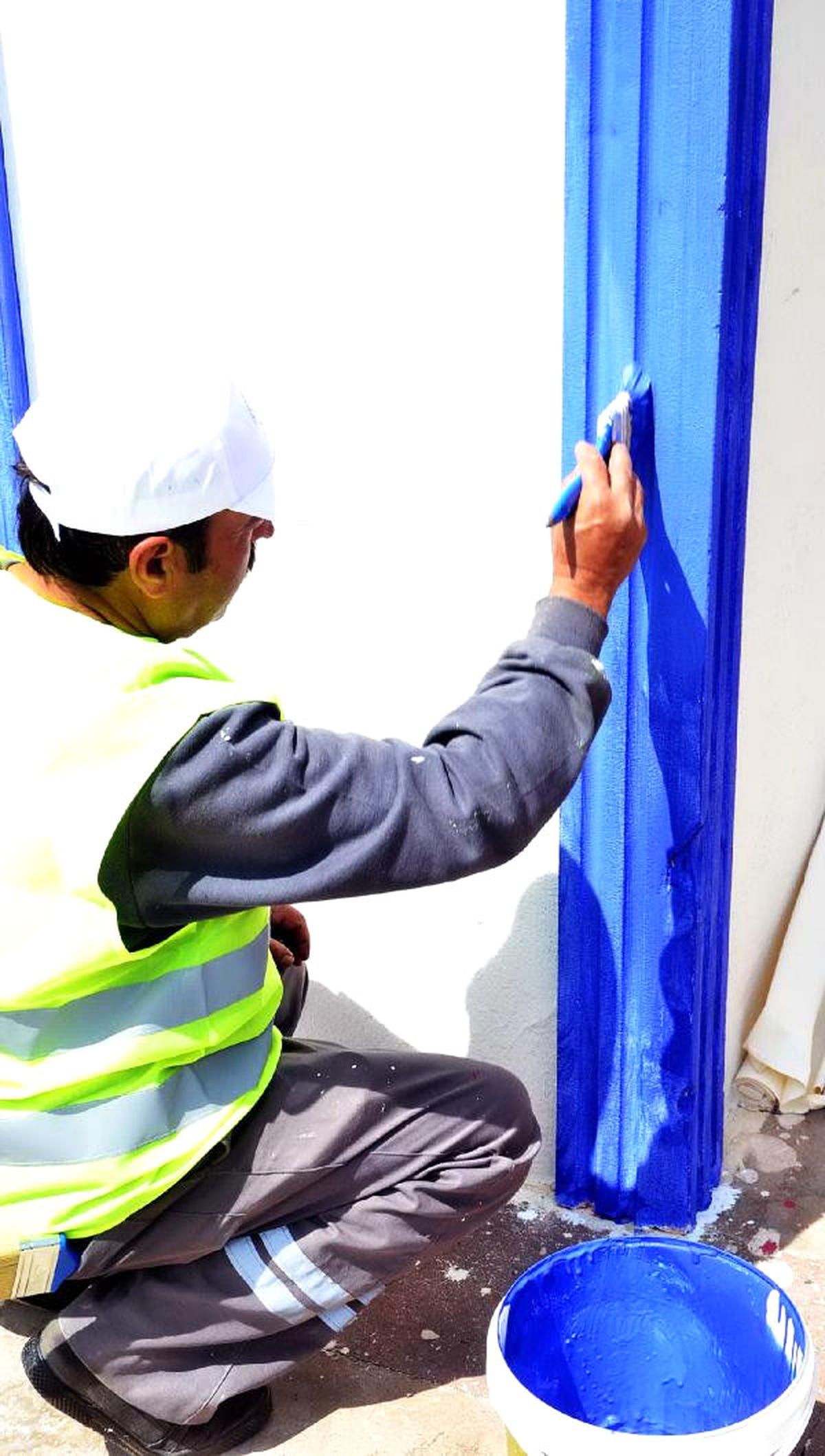 Bodrum\'daki Ev ve İşyerleri Tescilli Rengi Maviye Bürünüyor