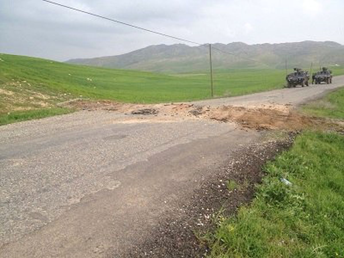 Silvan Barajı Yolundaki Menfezde Patlama