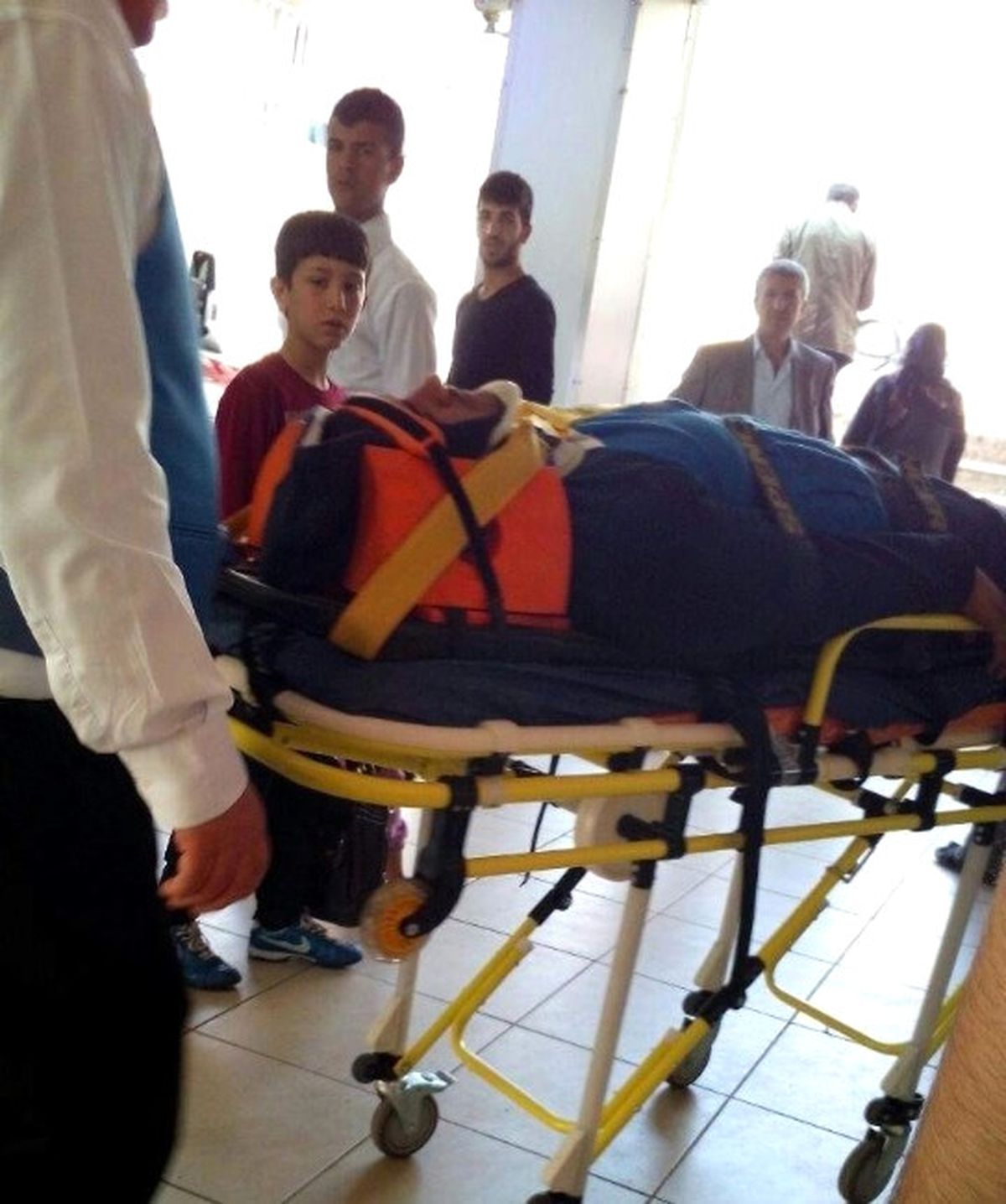 Adıyaman\'da Yüksekten Düşen 1 Kişi Yaralandı