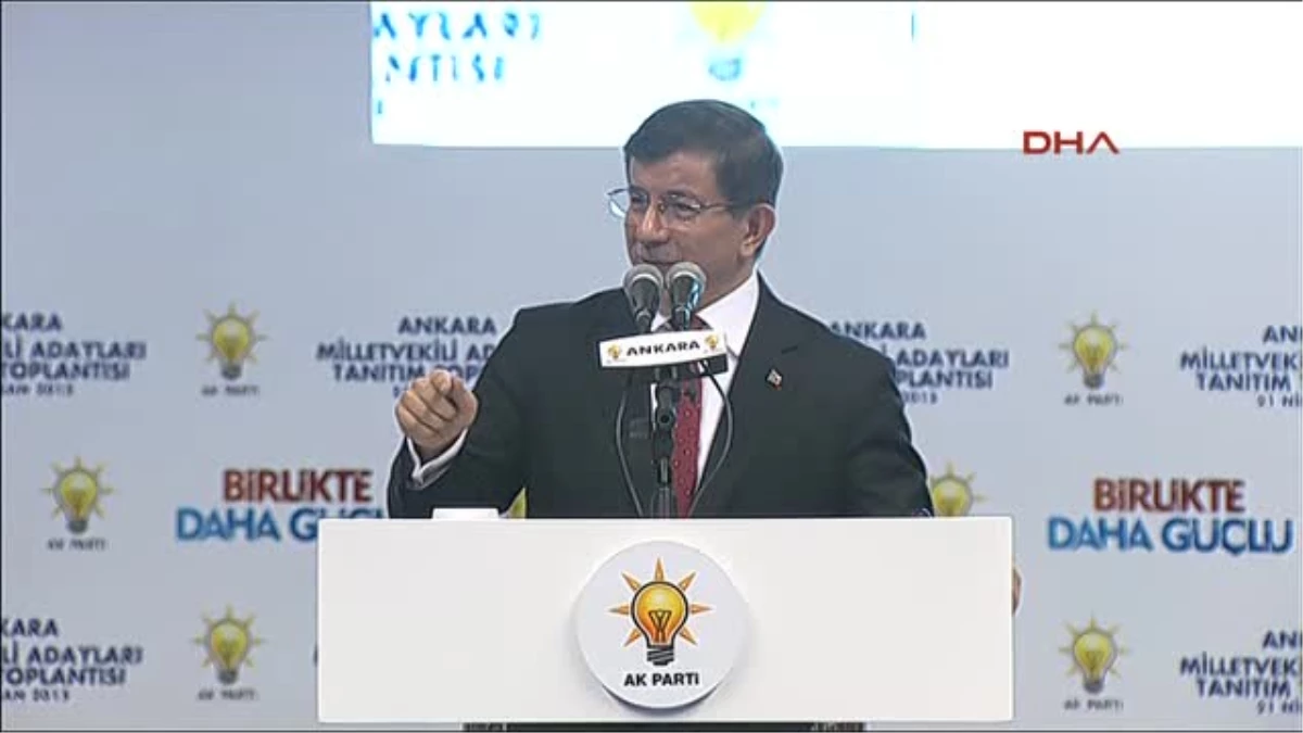 Ankara - Başbakan Davutoğlu AK Parti Ankara Milletvekili Adayları Tanıtım Toplantısı\'na Katıldı 3