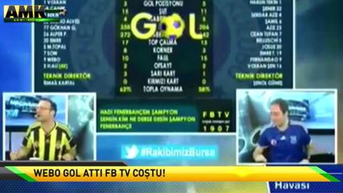 Webo Gol Attı Fb Tv Coştu