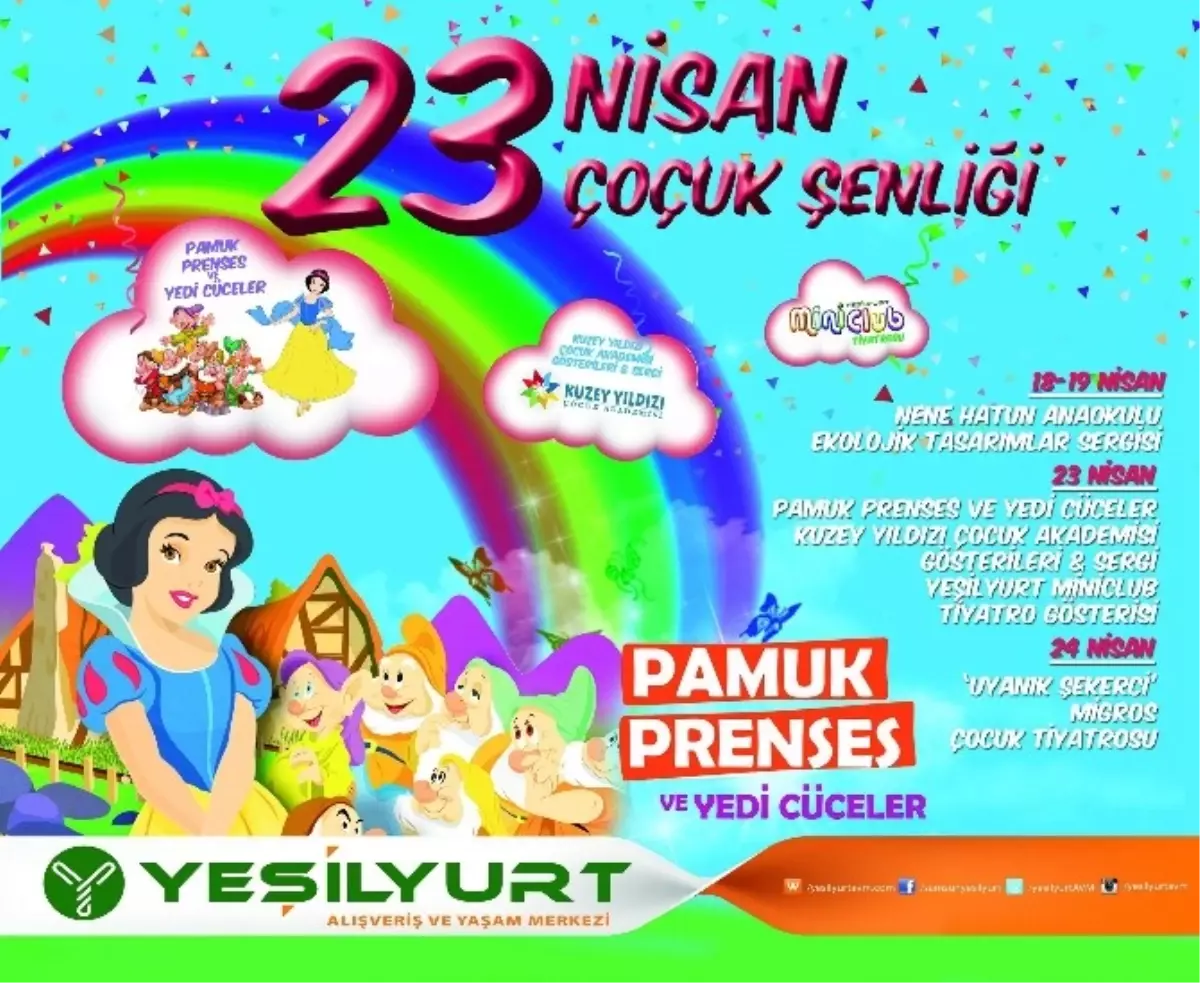 Yeşilyurt Avm Mini Club\'ta 23 Nisan Çocuk Şenliği