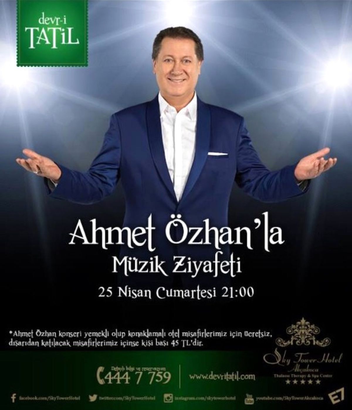 Ahmet Özhan Sky Tower Hotel\'e Geliyor