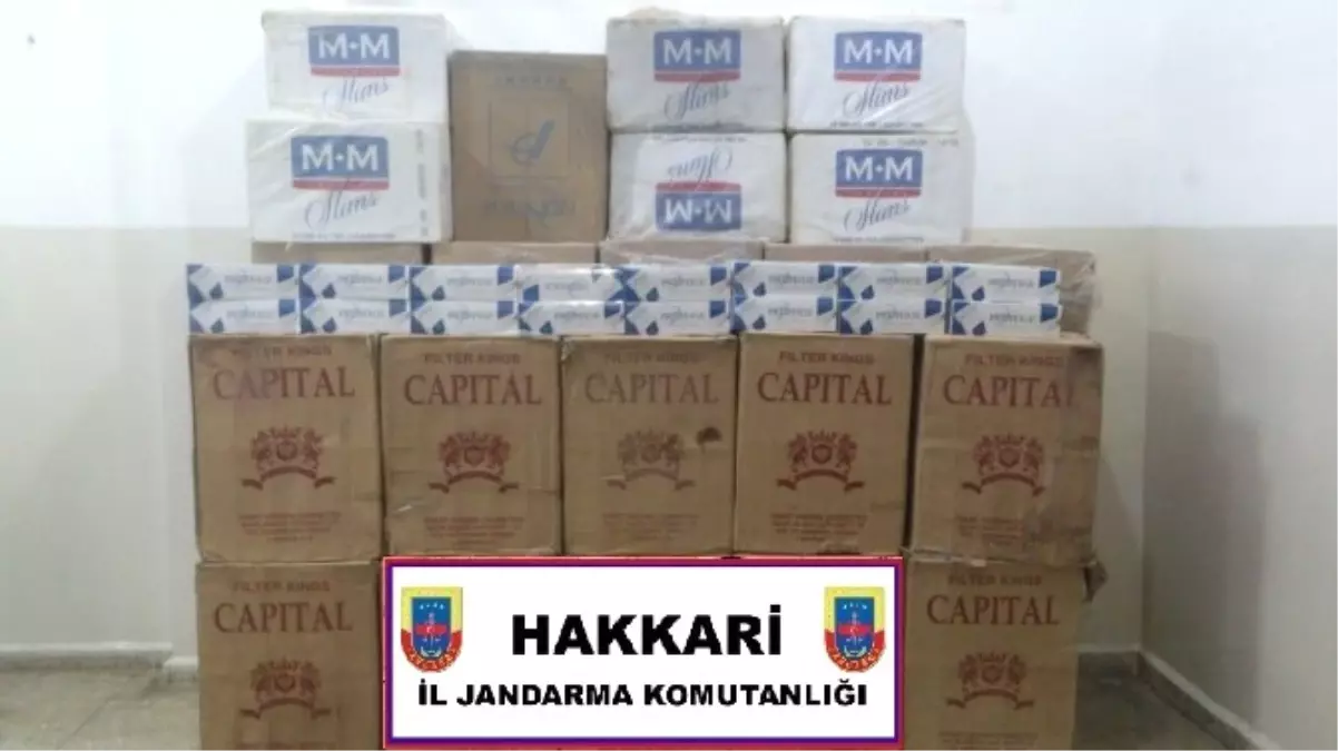 Hakkari\'de Kaçak Sigara Operasyonu