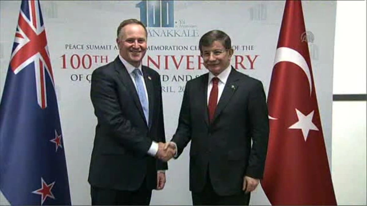Davutoğlu ile Yeni Zelanda Başbakanı Key\'den Ortak Basın Toplantısı