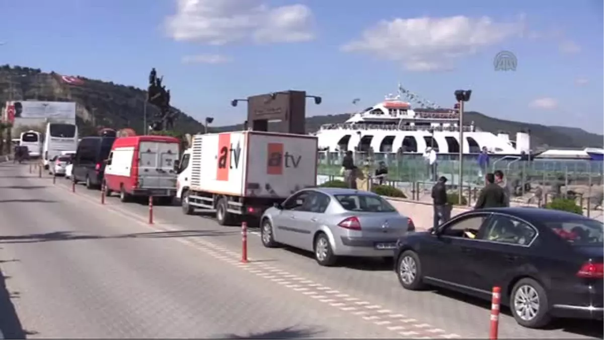 Törenler Öncesi Eceabat İlçesine Çok Sayıda Turist Geldi