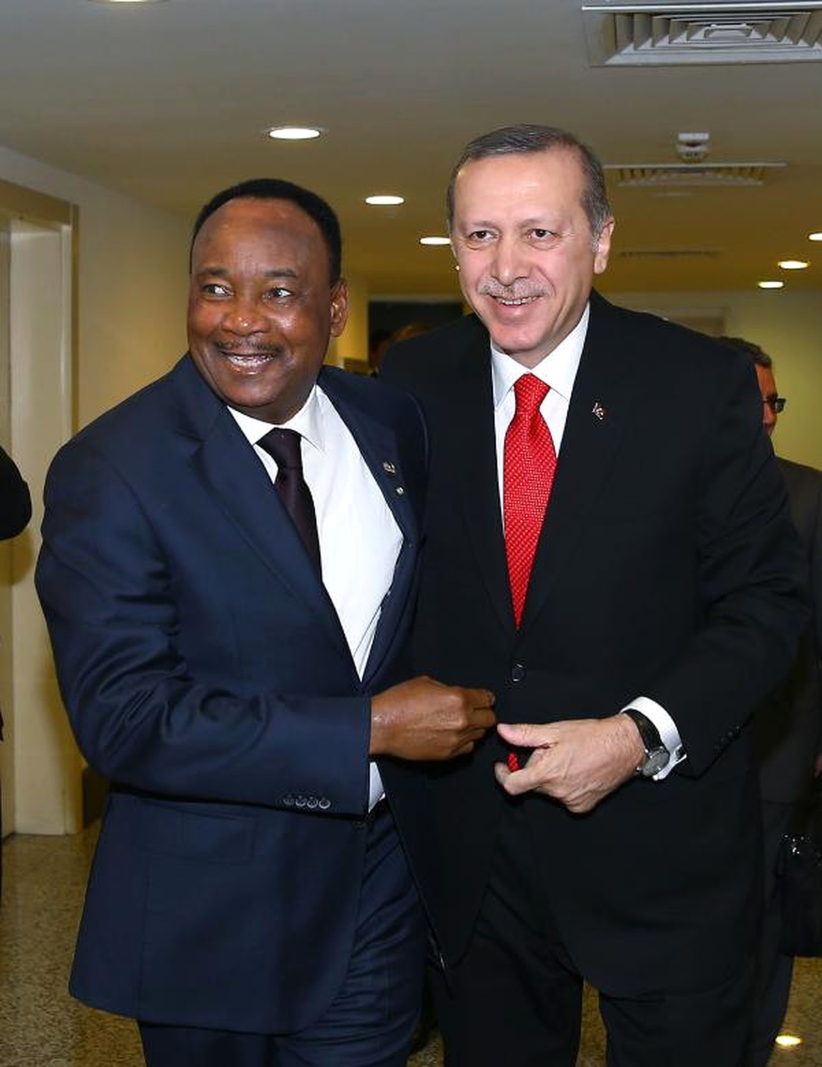 Cumhurbaşkanı Erdoğan Nijer Cumhurbaşkanı Mahamadou Issoufou ile Görüştü