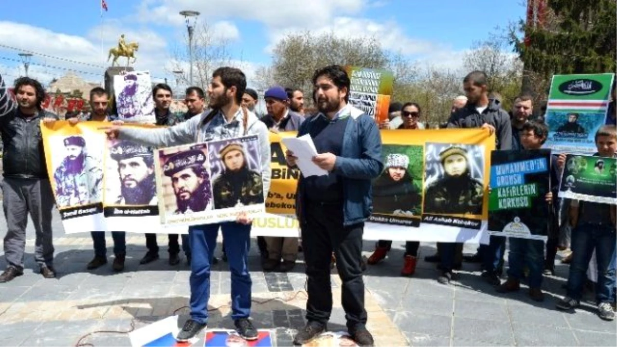 Kayseri\'de Rusya Protestosu